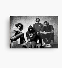Black Hippy B/W Metal Print
