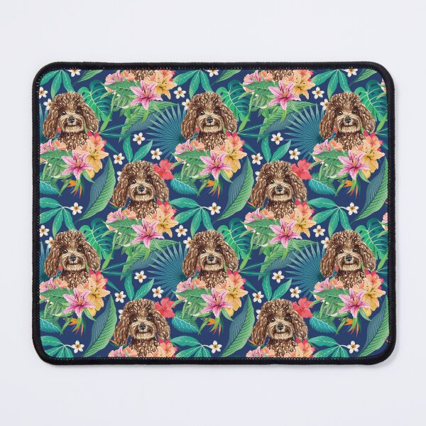 Item preview, Tropical Chocolate Brown Toy Poodle designed and sold by lulupetart.