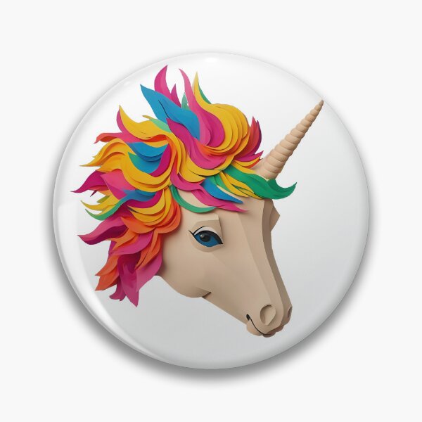 Item preview, Unicorn Color in Paper art style designed and sold by FormFinder.