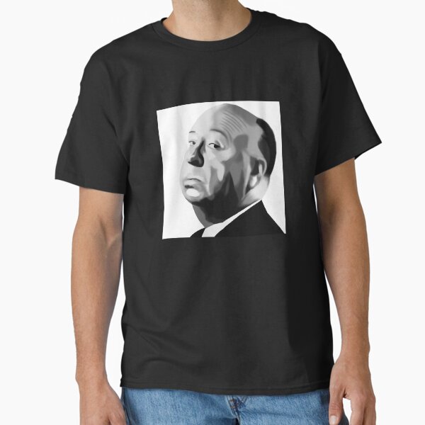 Item preview, Hitchcock portrait in black and white  designed and sold by QuirkyArtz.