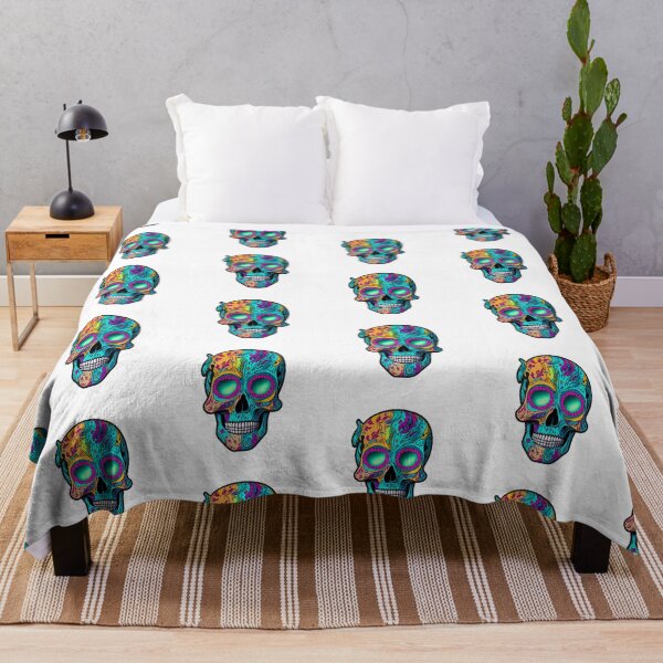 Item preview, colorful skull sticker designed and sold by anamwp.
