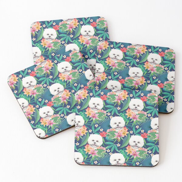 Item preview, Tropical Bichon Frise Dog 2 designed and sold by lulupetart.