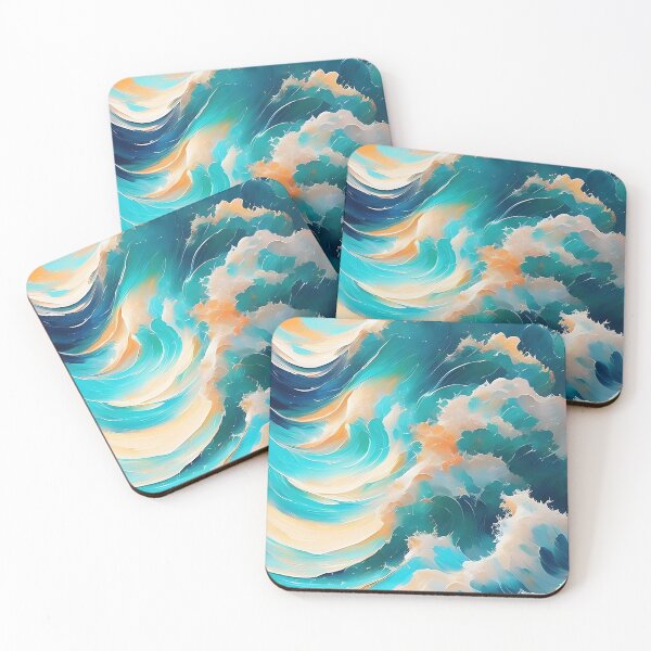 Item preview, Ocean waves, abstract art designed and sold by ChaosEdits.