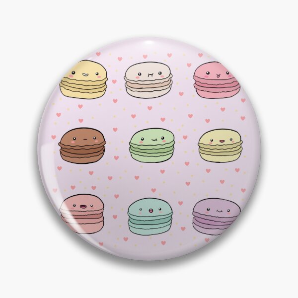 Item preview, Kawaii pastel colorful macarons pack designed and sold by Yarafantasyart.