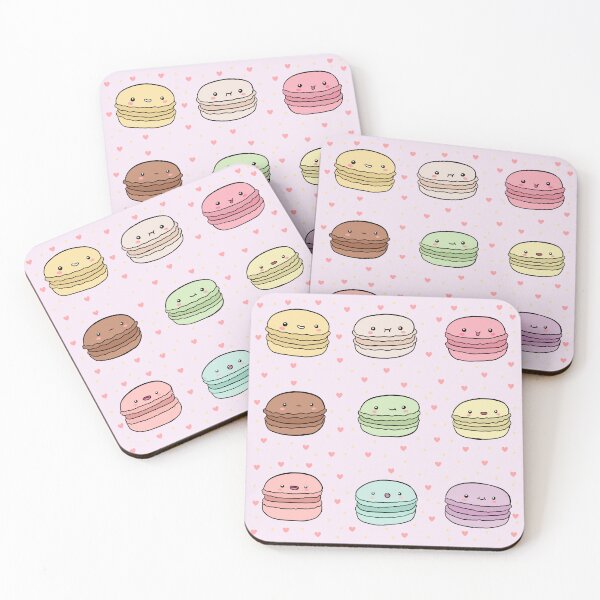 Item preview, Kawaii pastel colorful macarons pack designed and sold by Yarafantasyart.