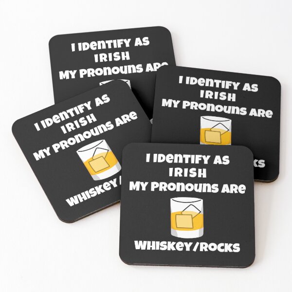 Item preview, I Identify as Irish My Pronouns are Whiskey / Rocks St. Patrick's Day Drink designed and sold by WigOutlet.