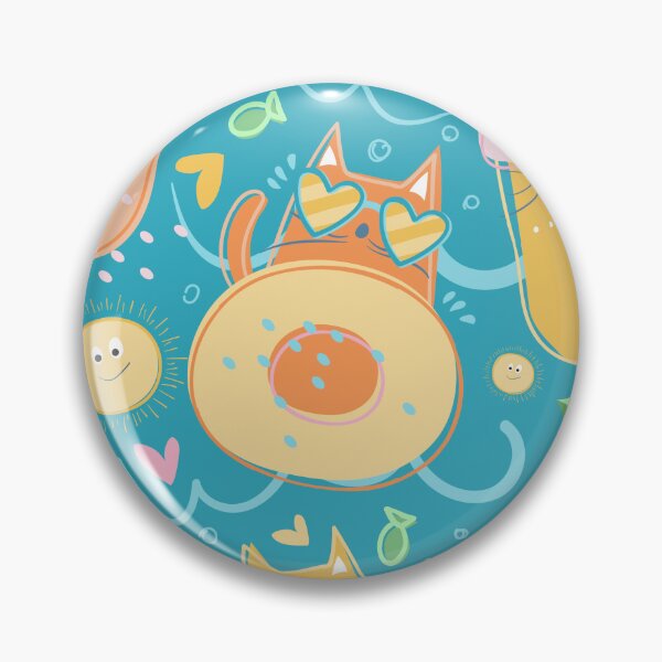 Item preview, Funny Fat Cats on Summer Vacation designed and sold by Barvatika.
