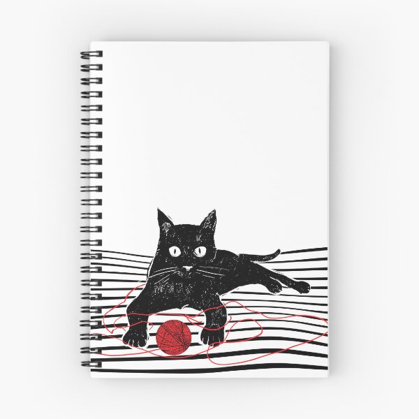 Item preview, Black cat playing with a ball of string. White background. designed and sold by kazimido.