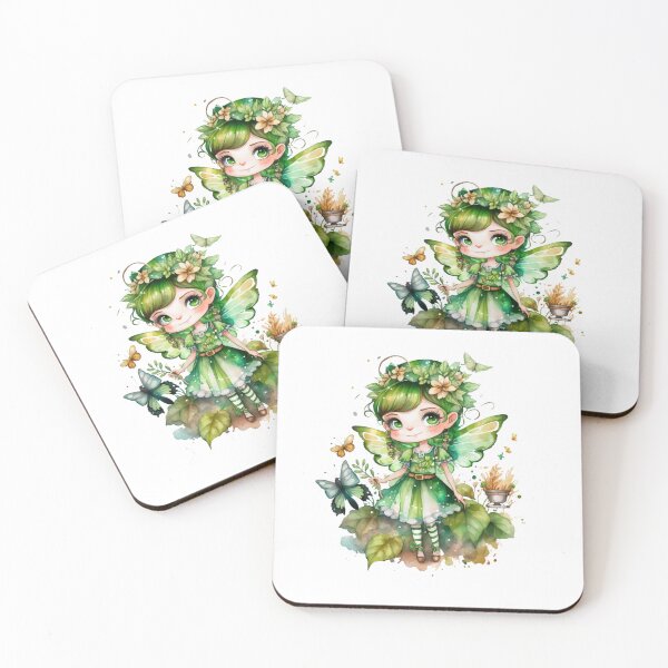 Item preview, St. Patrick's Day Little Fairy With Butterflies designed and sold by PrintMeOver.