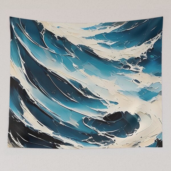 Item preview, Powerful ocean, abstract art designed and sold by ChaosEdits.