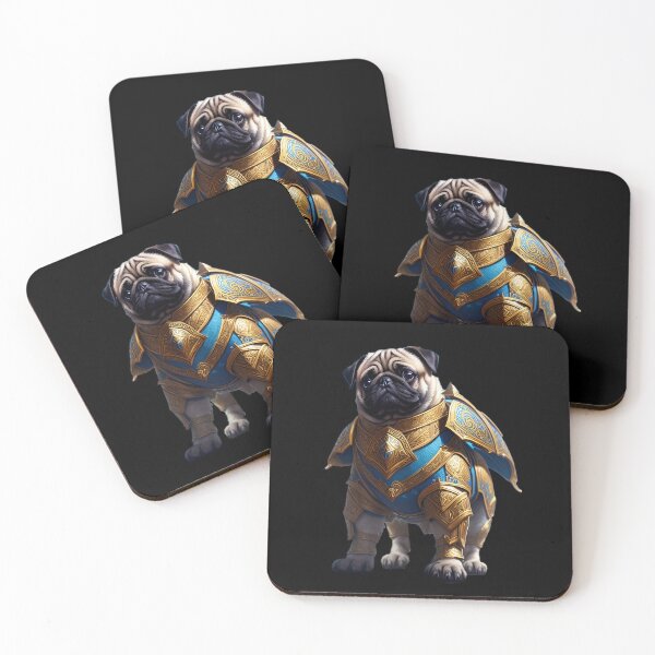 Item preview, Mighty Pug in Heavy Mythical Armor designed and sold by Pawsitive Palette.