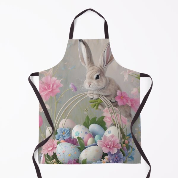 Item preview, Colorful Festive Easter Eggs Easter Bunny Spring Flowers Sunrise Version 45 designed and sold by DreamingAwake1.