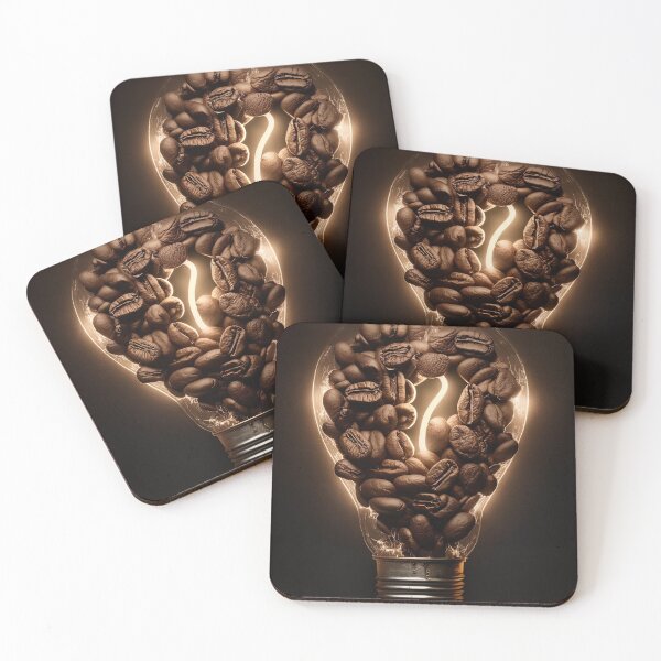 Item preview, Coffee splash artwork - lighting and splash wallart, printart, canvas and poster 15 designed and sold by jetaiart.