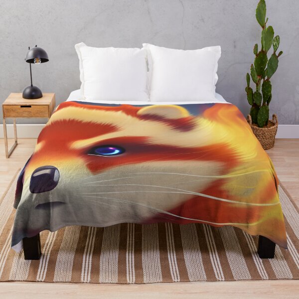 Item preview, Cute fire racoon kit, cartoon drawing, Ai Generated Art designed and sold by ACC .