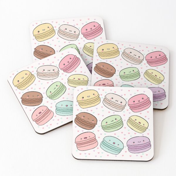 Item preview, Cute pastel colorful macarons pattern  designed and sold by Yarafantasyart.
