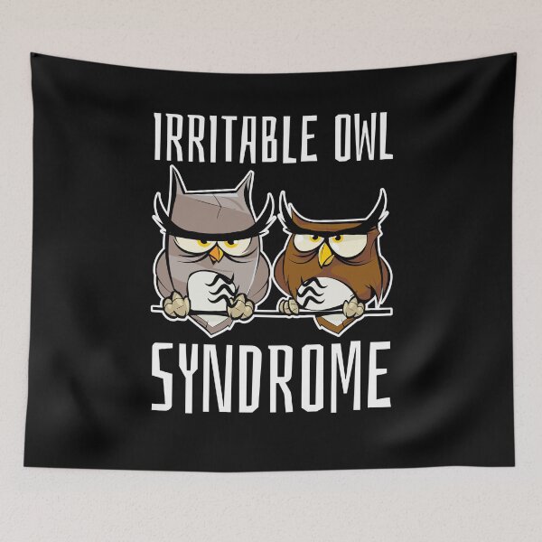 Item preview, Irritable Owl Syndrome Owl  designed and sold by The Junto Shop.