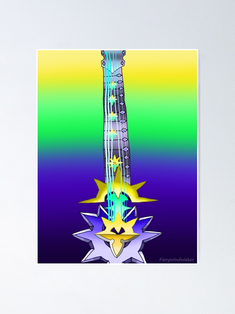 Fusion Keyblade Guitar 118 Aubade Saix s Claymore Poster