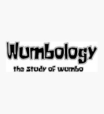 Wumbology Black 2 Photographic Print