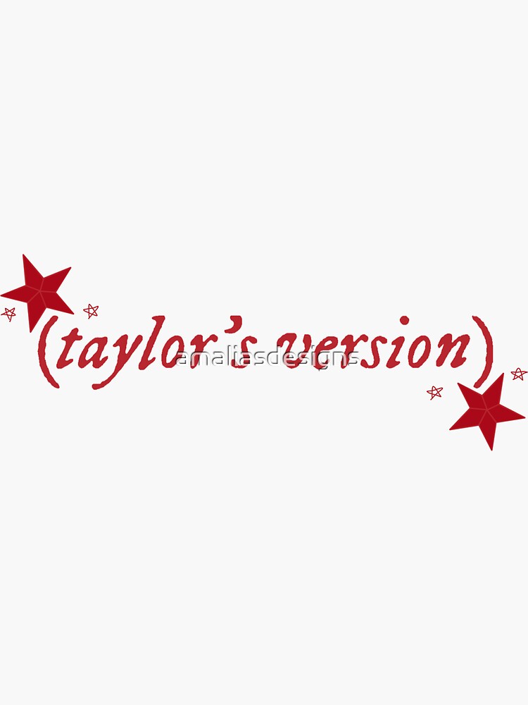 Taylor Swift Red (Taylor'S Version) Sticker - Woods Grove