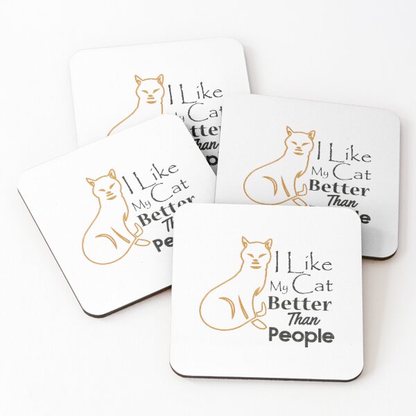 Item preview, Unconditional Love: My Cat > People, i like my cat better than people designed and sold by RedArtsDesign.