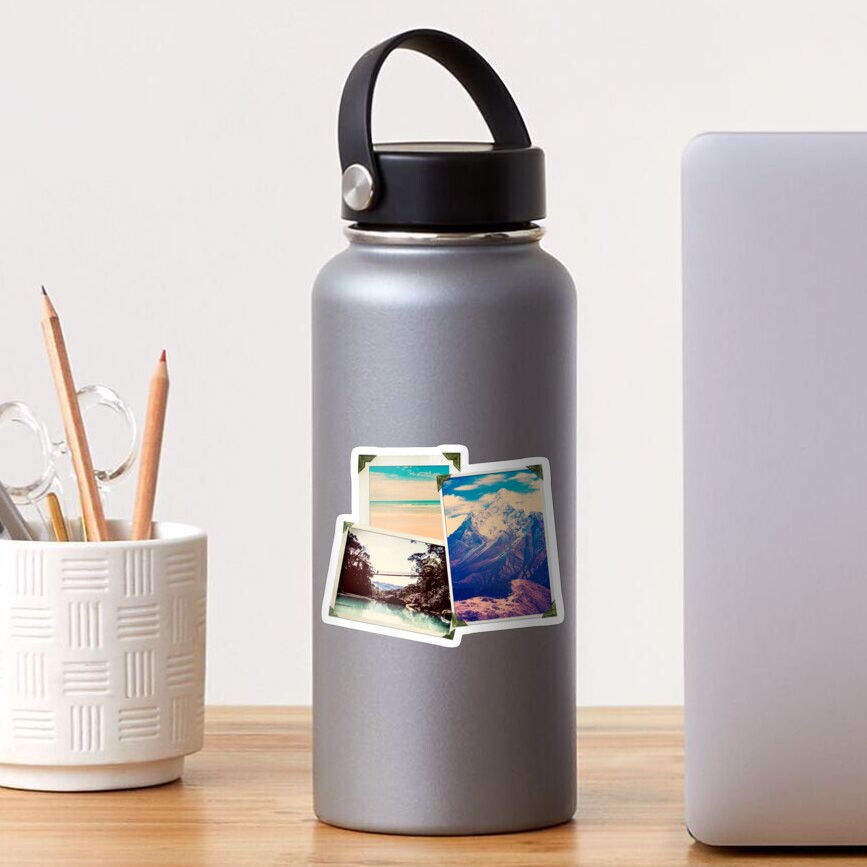 Old Adventure Travel Photos Sticker