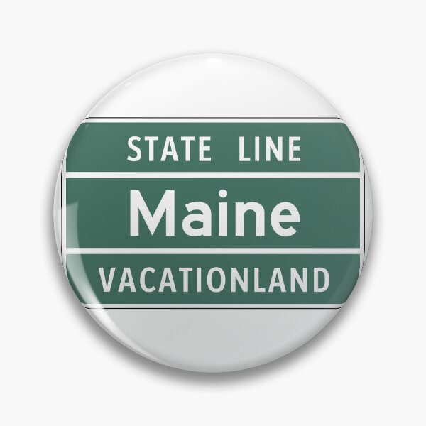 Item preview, Vintage Maine Vacationland State Line Sign designed and sold by NewNomads.