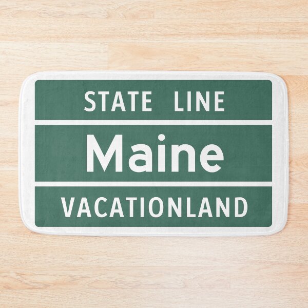 Item preview, Vintage Maine Vacationland State Line Sign designed and sold by NewNomads.