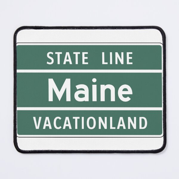 Item preview, Vintage Maine Vacationland State Line Sign designed and sold by NewNomads.