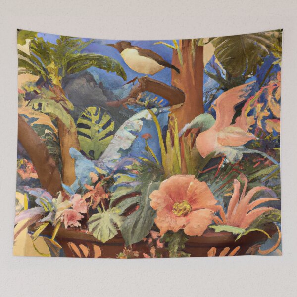 Aperçu de l'œuvre Ai-Generated, Blossoming Floral créée et vendue par ArtPrintsAi.