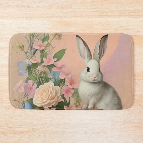 Item preview, Colorful Festive Easter Eggs Easter Bunny Spring Flowers Version 32 designed and sold by DreamingAwake1.