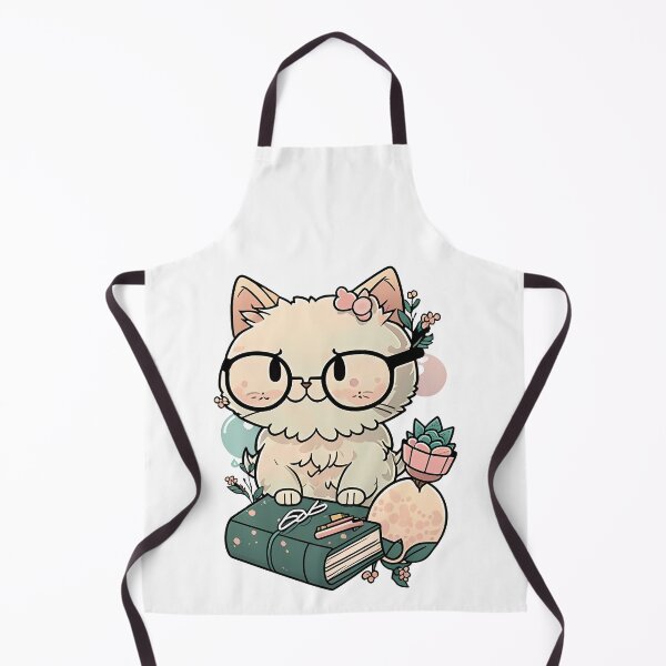 Item preview, A cat with glasses and book designed and sold by Melcu.