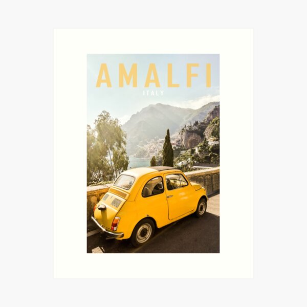 Positano an der Amalfiküste in Italien Kunstdruck