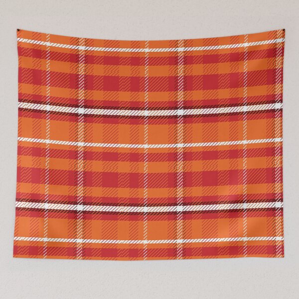 Item preview, Orange and Red Plaid Pattern Tartan designed and sold by Apkdesigner.