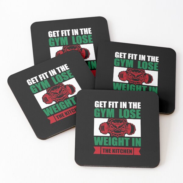 Item preview, GET FIT IN THE GYM LOSE WEIGHT IN THE KITCHEN designed and sold by SticerOcean.