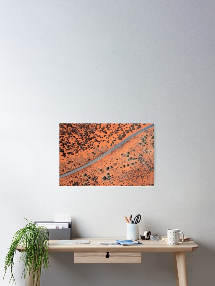 Thumbnail 2 von 3, Poster, Straße durch das australische Outback designt und verkauft von Portalius.