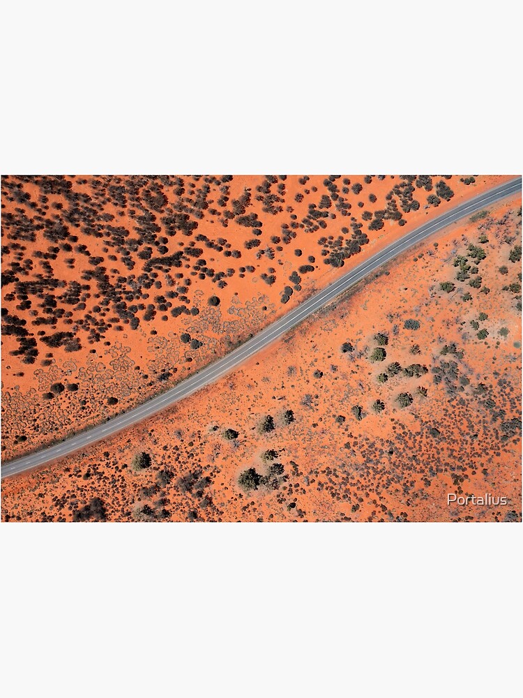Thumbnail 3 von 3, Poster, Straße durch das australische Outback designt und verkauft von Portalius.