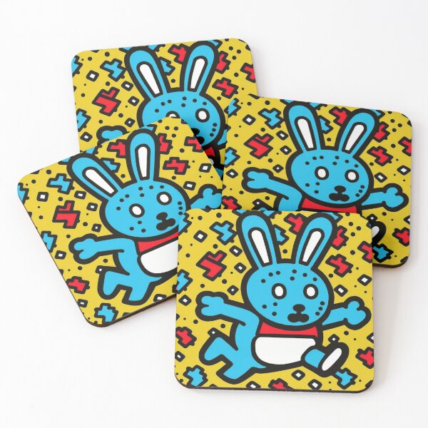 Item preview, Cute easter bunny jumping designed and sold by NxtGenArt.