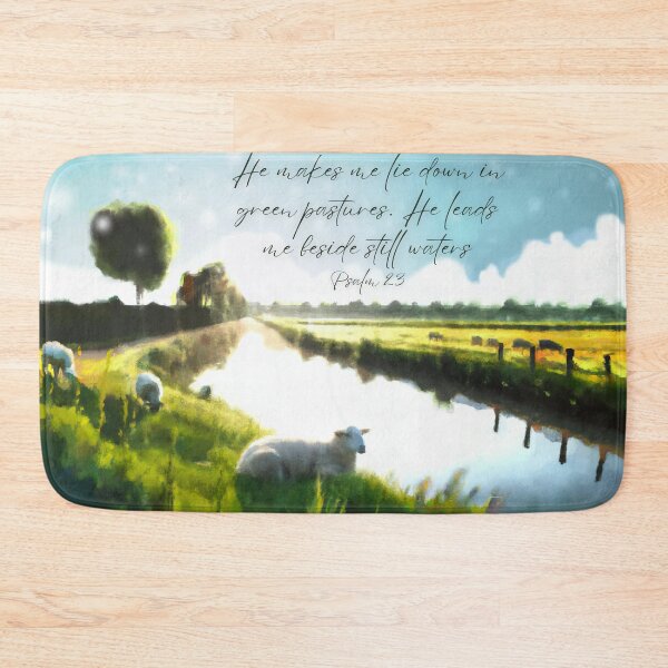 Item preview, He makes me lie down in green pastures Psalm 23 V1 designed and sold by Family Journey with God.