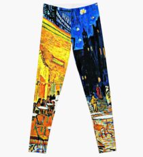 Van Gogh - Cafe Terrace, Place-du-Forum-Arles Leggings