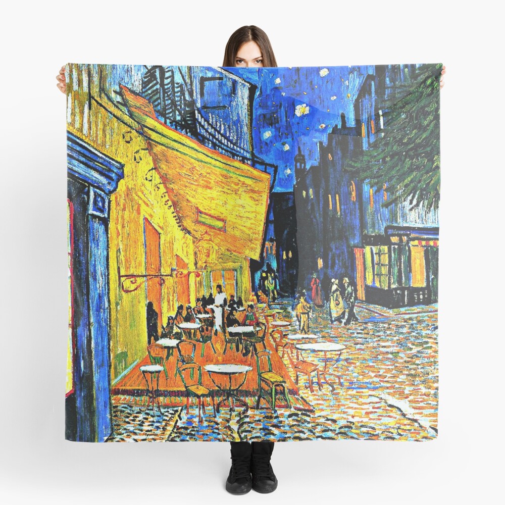 Van Gogh - Cafe Terrace, Place-du-Forum-Arles Scarf