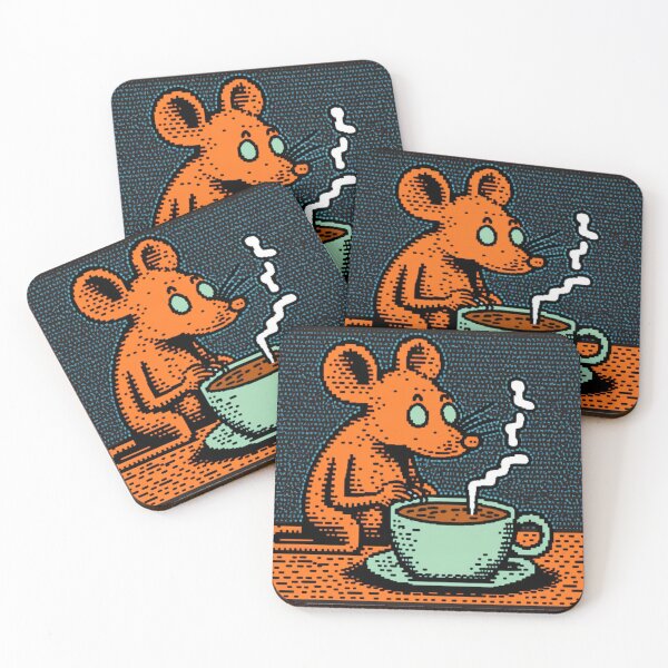 Item preview, Mouse desperately NEEDS coffee designed and sold by NxtGenArt.