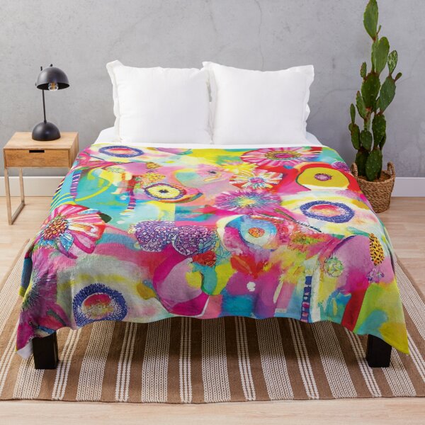 Item preview, Abstract Modern Floral Neon Garden. Surface Art. designed and sold by LotusBlanc.