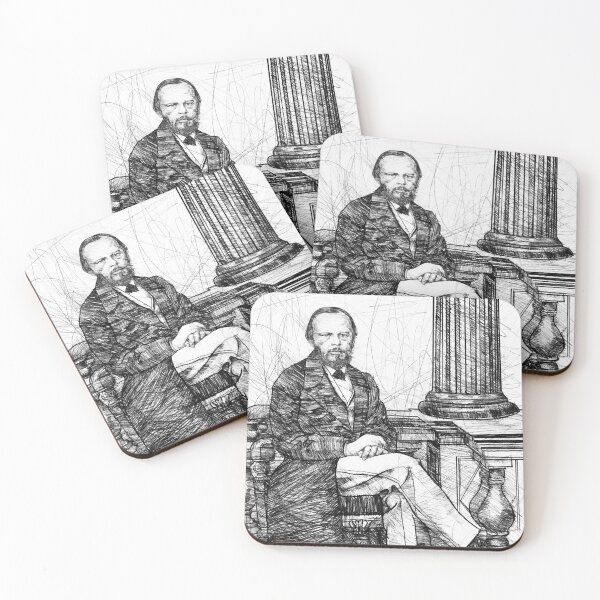 Item preview, FYODOR DOSTOEVSKY pencil portrait .1 designed and sold by lautir.