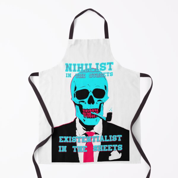Aperçu de l'œuvre Nihilist In The Streets, Existentialist In The Sheets Pop Art Skull créée et vendue par PVSKI.