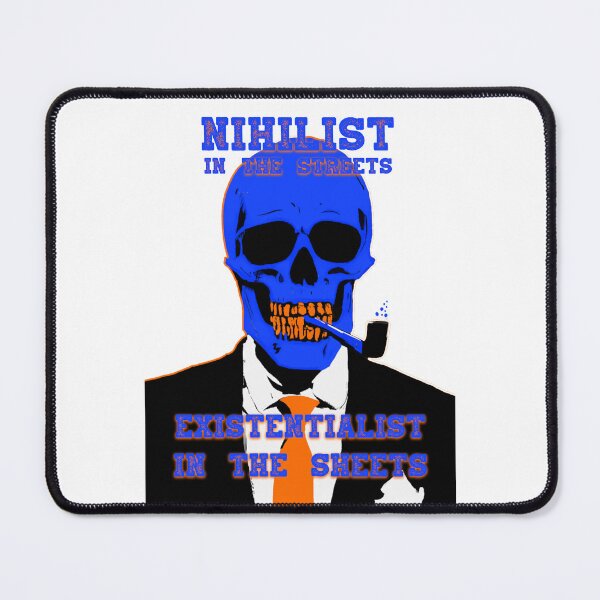Aperçu de l'œuvre Nihilist In The Streets, Existentialist In The Sheets Pop Art Skull créée et vendue par PVSKI.