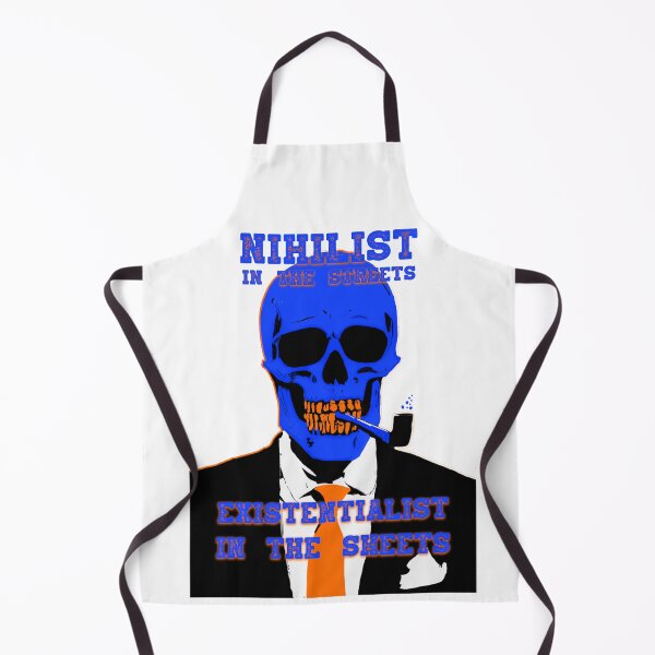 Aperçu de l'œuvre Nihilist In The Streets, Existentialist In The Sheets Pop Art Skull créée et vendue par PVSKI.