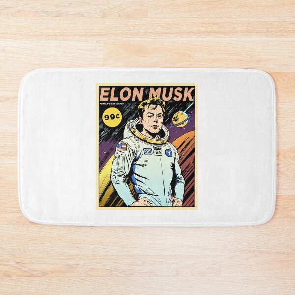 Item preview, Elon Musk Comic book cover Poster designed and sold by GrubbyGrin.