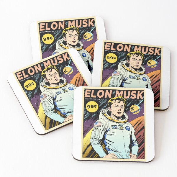 Item preview, Elon Musk Comic book cover Poster designed and sold by GrubbyGrin.