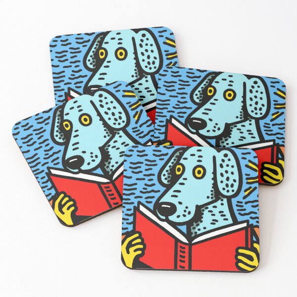 Item preview, Very talented dog reading book designed and sold by NxtGenArt.