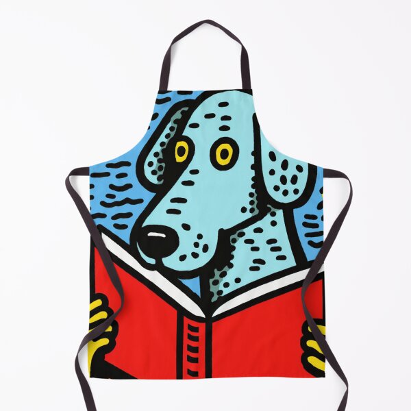 Item preview, Very talented dog reading book designed and sold by NxtGenArt.